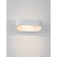 White Aluminium & Glass LED 9 Watt 475Lm 3000K 100-240 Volt Beam Angle 155 O IP54 Light Up & Down L: 18 W: 11.5 H: 7.5 cm 