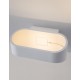 White Aluminium & Glass LED 9 Watt 475Lm 3000K 100-240 Volt Beam Angle 155 O IP54 Light Up & Down L: 18 W: 11.5 H: 7.5 cm 