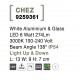 White Aluminium & Glass LED 6 Watt 274Lm 3000K 100-240 Volt Beam Angle 138 O IP54 Light Up & Down L: 13 W: 9 H: 7 cm 