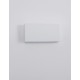 White Aluminium & Glass LED 2x5 Watt 550Lm 3000K 100-240 Volt Beam Angle 102 O IP54 Light Up & Down L: 18 W: 3.5 H: 9 cm 
