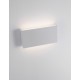 White Aluminium & Glass LED 2x5 Watt 550Lm 3000K 100-240 Volt Beam Angle 102 O IP54 Light Up & Down L: 18 W: 3.5 H: 9 cm 