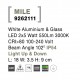 White Aluminium & Glass LED 2x5 Watt 550Lm 3000K 100-240 Volt Beam Angle 102 O IP54 Light Up & Down L: 18 W: 3.5 H: 9 cm 