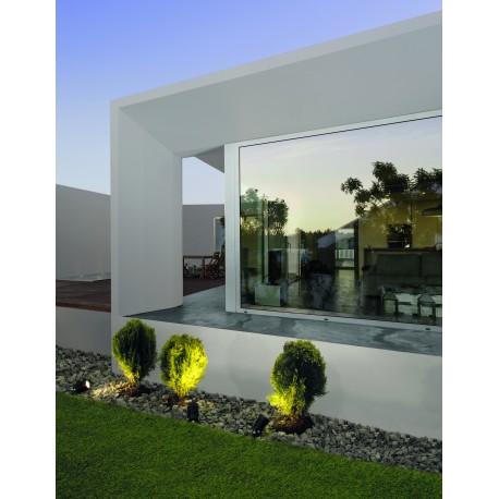 Black Aluminium & Glass LED 5 Watt 378Lm 3000K 100-240 Volt 50Hz Beam Angle 21O IP65 D: 5 W: 9 H: 33 cm 