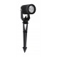Black Aluminium & Glass LED 5 Watt 378Lm 3000K 100-240 Volt 50Hz Beam Angle 21O IP65 D: 5 W: 9 H: 33 cm 