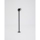 Black Aluminium & Glass LED 5 Watt 378Lm 3000K 100-240 Volt Beam Angle 21O IP65 D: 5 W: 9 H: 64 cm 