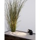 Black Aluminium Glass Diffuser LED GU10 1x7 Watt 100-240 Volt IP54 Bulb Excluded D: 6.8 W: 13.8 H: 27 cm 