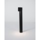 Black Aluminium Glass Diffuser LED GU10 1x7 Watt 100-240 Volt IP54 Bulb Excluded D: 6.8 W: 13.8 H: 55 cm 