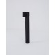 Black Aluminium Glass Diffuser LED GU10 1x7 Watt 100-240 Volt IP54 Bulb Excluded D: 6.8 W: 13.8 H: 55 cm 