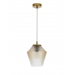 Pendant Light Cognac shadow Gl Brass Metal E271x60W D19.7 H120 