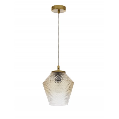 Pendant Light Cognac shadow Gl Brass Metal E271x60W D19.7 H120 