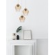 Pendant Light Cognac shadow Gl Brass Metal E273x60W D47 H120 