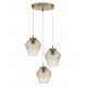 Pendant Light Cognac shadow Gl Brass Metal E273x60W D47 H120 