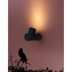 Dark Gray Aluminium Glass Diffuser LED GU10 1x7 Watt 220-240 Volt IP65 Bulb Excluded D: 8 W: 20 H: 14.6 cm 