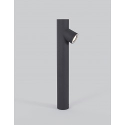 Dark Gray Aluminium Glass Diffuser LED GU10 1x7 Watt 220-240 Volt IP65 Bulb Excluded D: 8 W: 14.6 H: 60 cm 