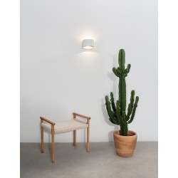 White Aluminium & Glass LED 2x5 Watt 560Lm 3000K 100-240 Volt Beam Angle 90 O IP54 Light Up & Down L: 17 H 1: 8.5 H 2: 14 cm 