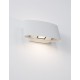 White Aluminium & Glass LED 2x5 Watt 560Lm 3000K 100-240 Volt Beam Angle 90 O IP54 Light Up & Down L: 17 H 1: 8.5 H 2: 14 cm 