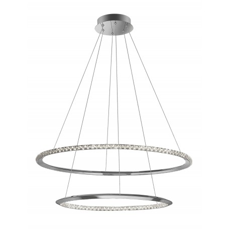 Pendant Lamp Dim Chrome Da80 Db60 H120 LED 60W 3000K 