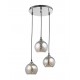 Pendant, Chrome Glass & metal, 3*E27, 40W, D:25 