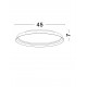 Triac Dimmable Sandy Black Aluminium & Silicone LED 38 Watt 220-240Volt 2713Lm IP20 2700 + 4000K D: 43,7 H: 7 cm 