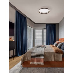 Triac Dimmable Brushed Coffee Aluminium & Silicone LED 38 Watt 220-240Volt 2713Lm IP20 2700 + 4000K D: 45 H: 7 cm 