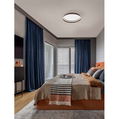 Triac Dimmable Brushed Coffee Aluminium & Silicone LED 38 Watt 220-240Volt 2713Lm IP20 2700 + 4000K D: 45 H: 7 cm 