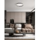 Triac Dimmable Sandy Black Aluminium & Silicone LED 48 att 220-240Volt 3361Lm IP20 2700 + 4000K D: 60 H: 7 cm 