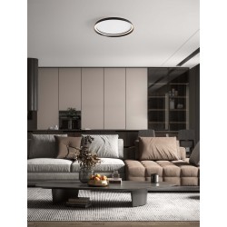 Triac Dimmable Sandy Black Aluminium & Silicone LED 48 att 220-240Volt 3361Lm IP20 2700 + 4000K D: 60 H: 7 cm 