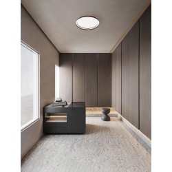 Triac Dimmable Brushed Coffee Aluminium & Silicone LED 48 Watt 220-240Volt 3361Lm IP20 2700 + 4000K D: 60 H: 7 cm 
