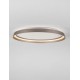 Triac Dimmable Champaign Brown Aluminium & Acrylic LED 48 Watt 220-240Volt 3361Lm IP20 2700-4000K CCT Dip Switch light up & d