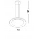 Triac Dimmable Sandy White Metal & Acrylic LED 24 Watt 220-240Volt 1208Lm IP20 2700 + 4000K CCT Dip Switch D: 40 H: 145 cm 