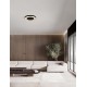 Triac Dimmable Sandy Black & White Metal & Acrylic LED 37 Watt 220-240Volt 2207Lm IP20 2700 + 4000K D: 60 H: 5 cm 