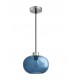 Pendant light, Light Blue colour glass, 1*E27, D:30 
