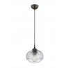 Pendant lamp, metal & glass, max60W, 1*E27, D:18*120