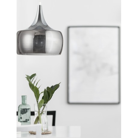 Pendant Light Smoky & Chrome E27*40W D:30 H:270 