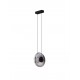 Triac Dimmable Sandy Black Metal & Smoky Gray Glass LED 8 Watt 220-240 Volt 221Lm 3000K IP20 D: 26 H: 200 cm 