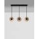 Triac Dimmable Sandy Black Metal & Smoky Gray Glass LED 24 Watt 220-240 Volt 660Lm 3000K IP20 L: 85 W: 26 H: 169 cm 