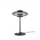 Touch Dimmable Sandy Black Metal & Smoky Gray Glass LED 8 Watt 220-240 Volt 221Lm 3000K IP20 D: 26 H: 40 cm 