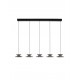 Triac Dimmable Sandy Black Metal & Gold Acrylic LED 24 Watt 220-240 Volt 771Lm 3000K IP20 L: 132 W: 20 H: 161 cm 