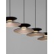 Triac Dimmable Sandy Black Metal & Gold Acrylic LED 24 Watt 220-240 Volt 771Lm 3000K IP20 L: 132 W: 20 H: 161 cm 