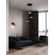 Triac Dimmable Sandy Black Metal & Gold Acrylic LED 7 Watt 220-240 Volt 367Lm 3000K IP20 D: 20 W: 22,5 H: 15,5 cm