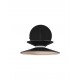 Triac Dimmable Sandy Black Metal & Gold Acrylic LED 7 Watt 220-240 Volt 367Lm 3000K IP20 D: 20 W: 22,5 H: 15,5 cm 