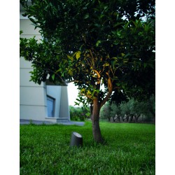 Dark Gray Sandstone Glass Diffuser LED GU10 1x7 Watt 100-240 Volt Bulb Excluded IP65 D: 14 H: 16 cm 