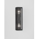 Anthracite Die-Casting Aluminium & Clear Glass LED E27 2x12 Watt 220-240 Volt Bulb Excluded IP65 L: 8.6 W: 9 H: 34.8 cm 