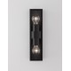 Anthracite Die-Casting Aluminium & Clear Glass LED E27 2x12 Watt 220-240 Volt Bulb Excluded IP65 L: 8.6 W: 9 H: 34.8 cm 