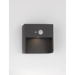 Anthracite Die-Casting Aluminium & Clear Glass LED 1 Watt 57Lm 3000K 3.7 Volt Beam Angle 54º IP65 Switch On/Off L: 11.3 W: 8.9 H