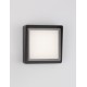 Anthracite die-Casting Aluminium Frost Acrylic & Clear Glass LED 10 Watt 763Lm 3000K 220-240V Beam Angle 112º IP65 L: 20 W: 7.4 