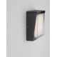 Anthracite die-Casting Aluminium Frost Acrylic & Clear Glass LED 10 Watt 763Lm 3000K 220-240V Beam Angle 112º IP65 L: 20 W: 7.4 