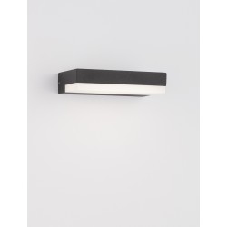 Anthracite Die-Casting Aluminium & Frost Acrylic LED 6 Watt 299Lm 3000K 220-240V Beam Angle 103º IP65 L: 16 W: 10.2 H: 3.4 cm 