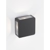 Anthracite Die-Casting Aluminium & Clear Glass LED 8 Watt 188Lm 3000K 220-240V Beam Angle 222º IP65 L: 11 W: 6 H: 11 cm