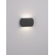 Anthracite Die-Casting Aluminium & Clear Glass LED 7.7 Watt 282Lm 3000K 220-240V Beam Angle 253º IP65 L: 15.6 W: 3.8 H: 9.7 cm 